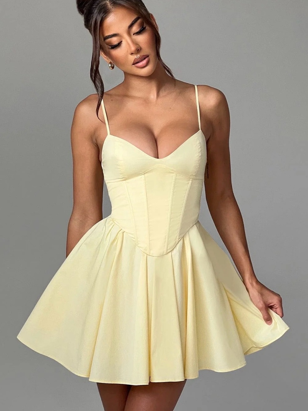 Analeigh Mini Dress Lemon